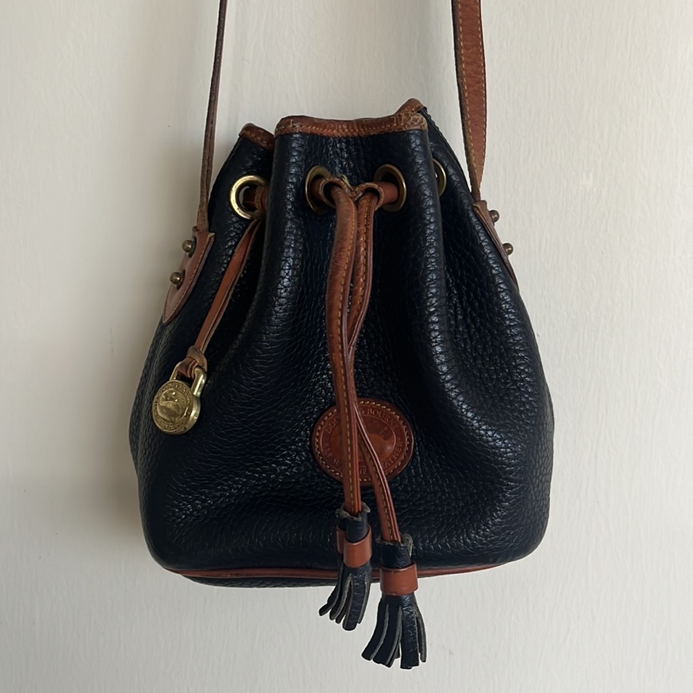 Dooney & Bourke | Blue Leather Mini Bucket Bag
